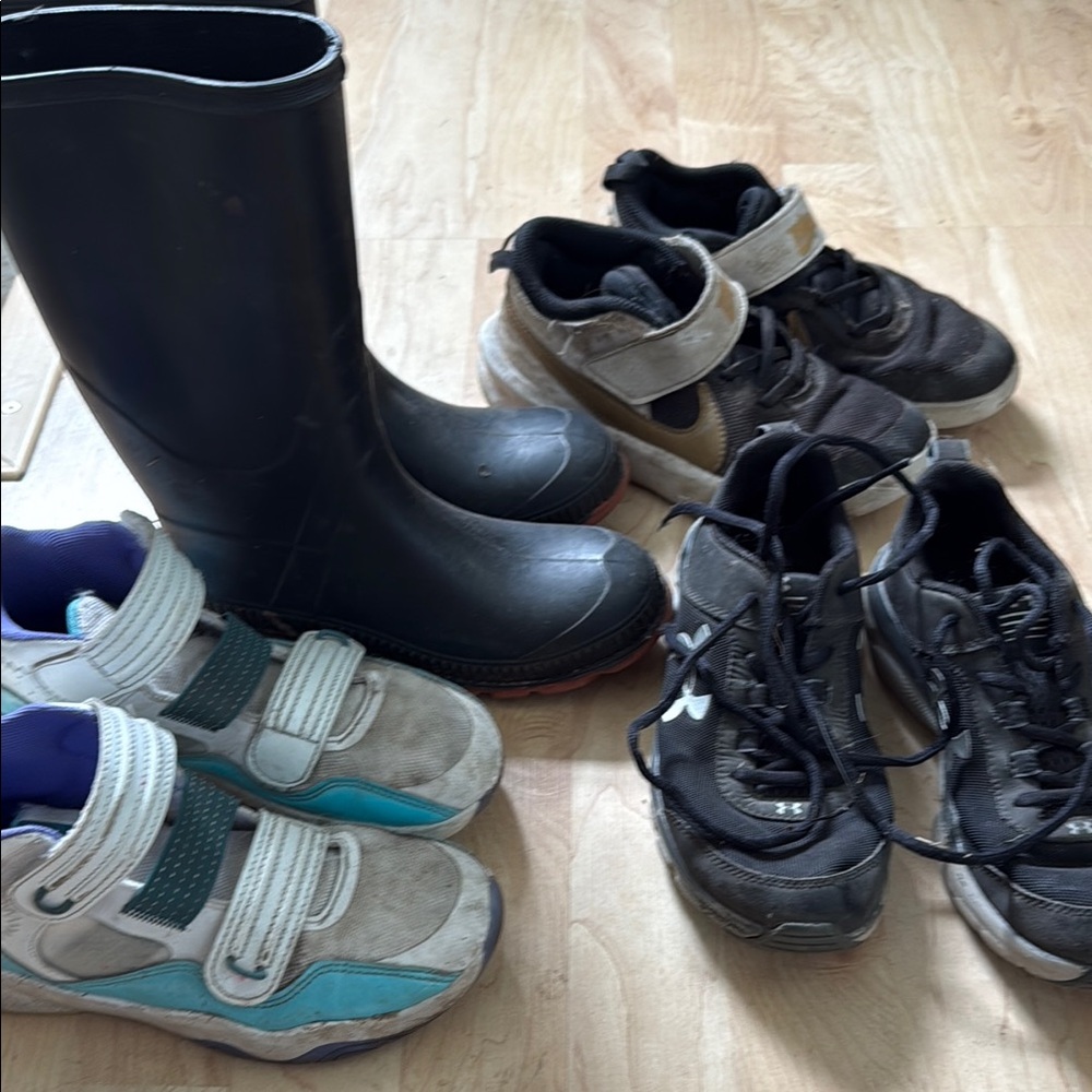 Children's Black Rain Boots